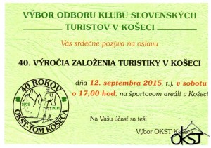 40.Výročie založenia turistiky v Košeci 12.9.2015